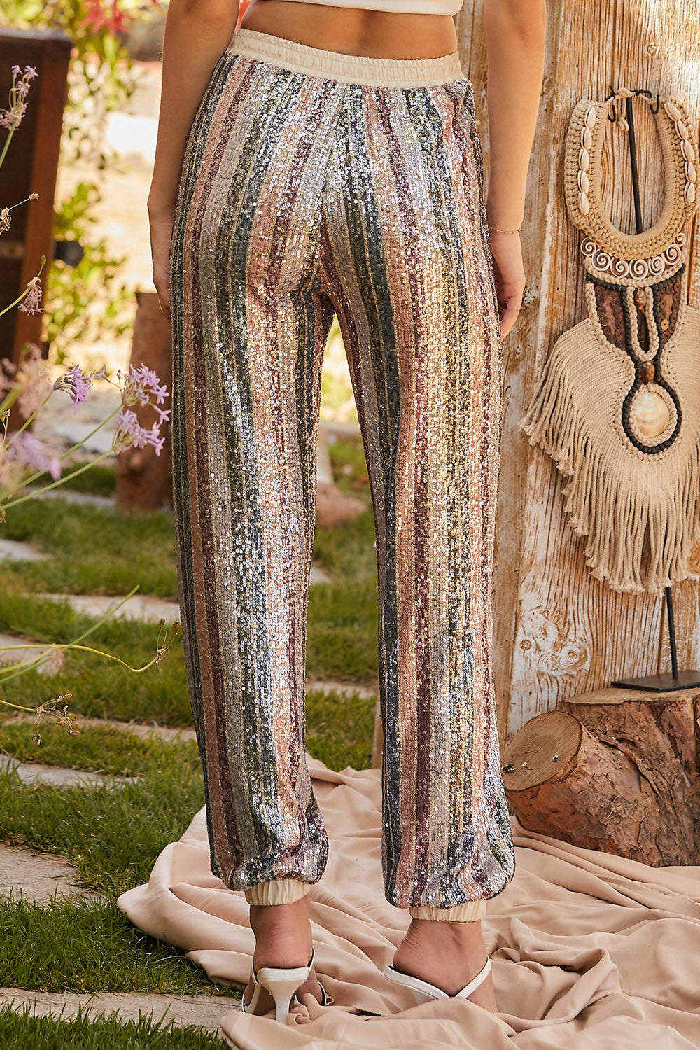 The Beat Goes On Sequin Jogger