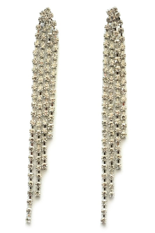 Keely Rhinestone Tassel Earring