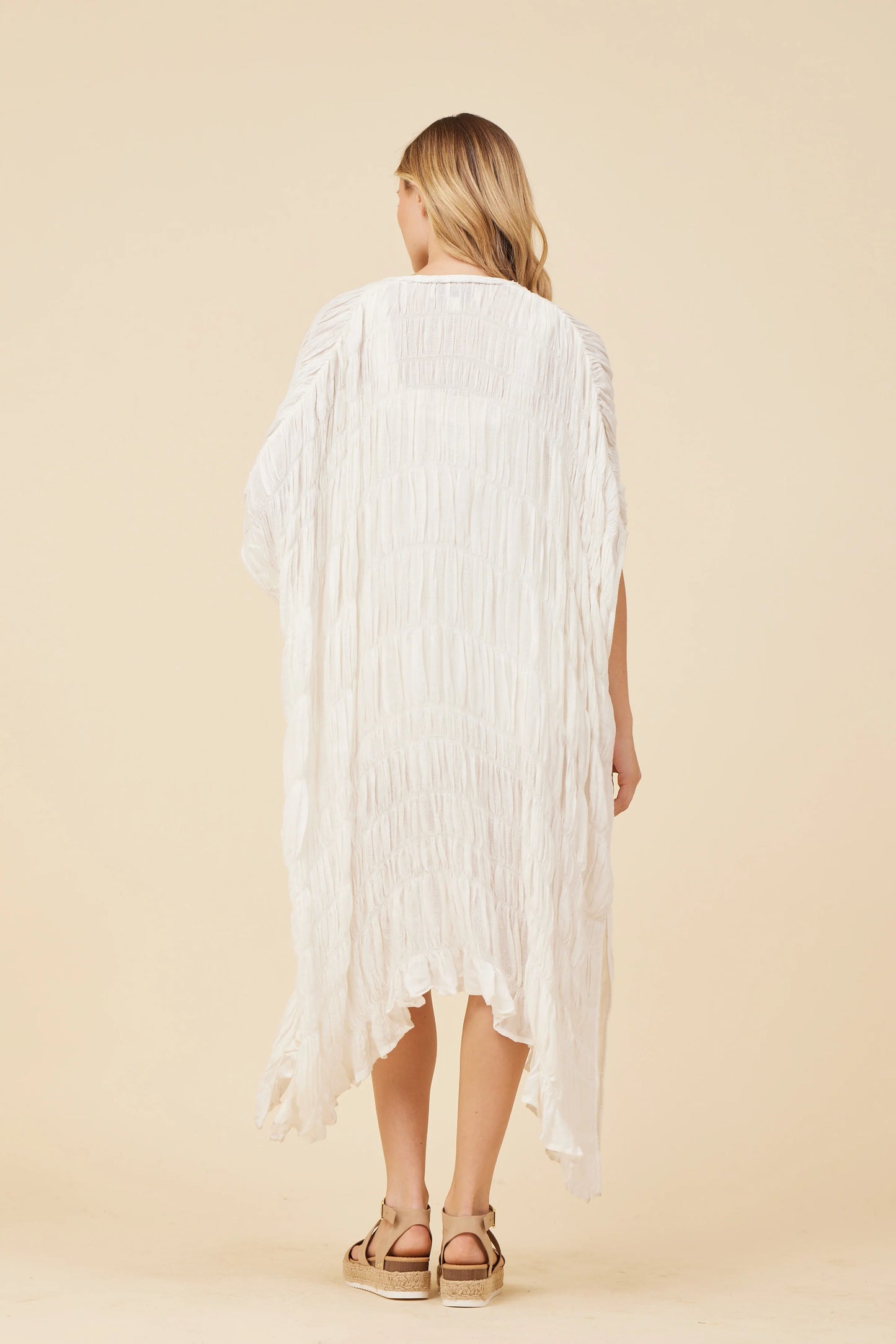 Vintage Havana Lacey Trim Kimono