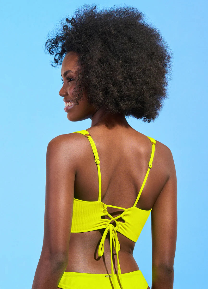 Maaji Chartreuse Vico V Wire Bralette Bikini Top