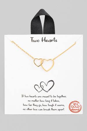 Two Hearts Necklace