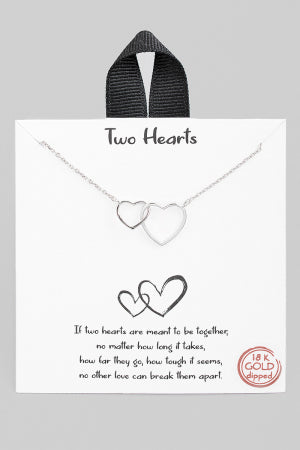 Two Hearts Necklace