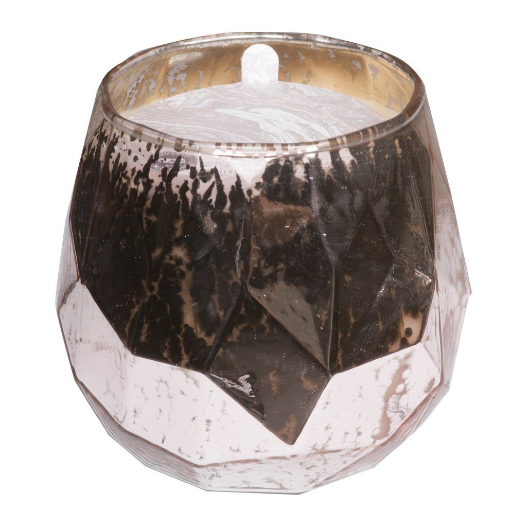 Bridgwater Copper Tone Mercury Glass Candle