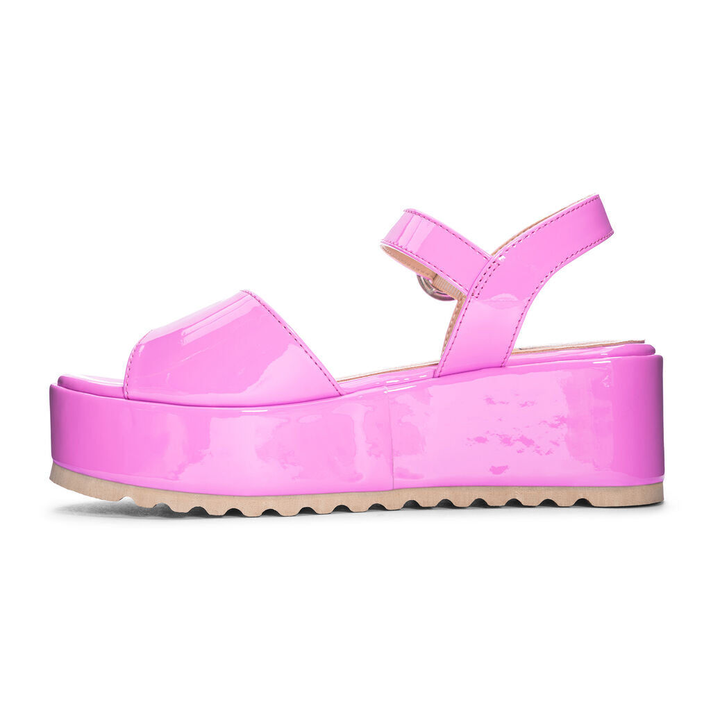 Dirty Laundry Jump Out Patent Pink Wedge