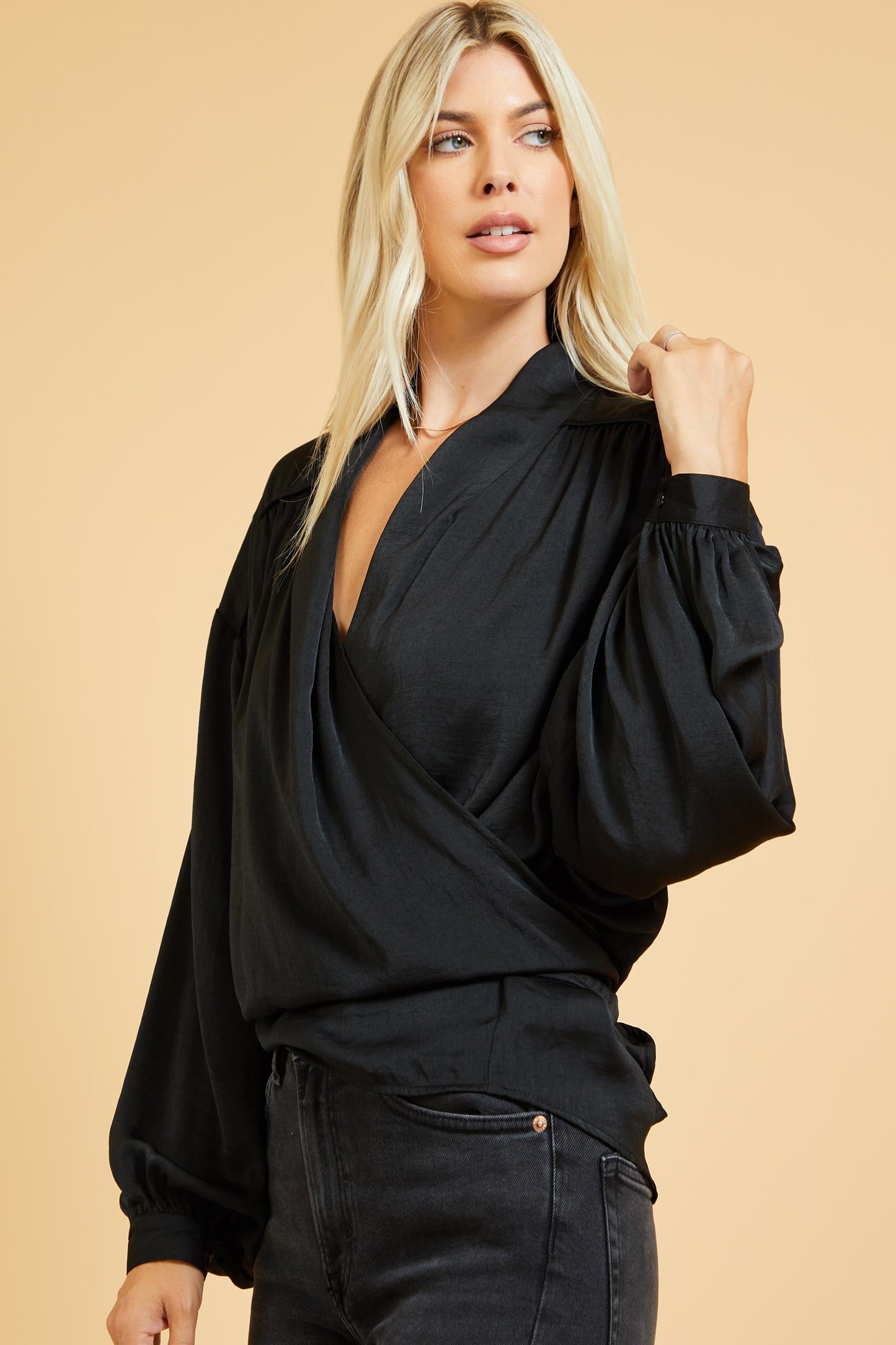 Reagen Wrap/Tie Front Top