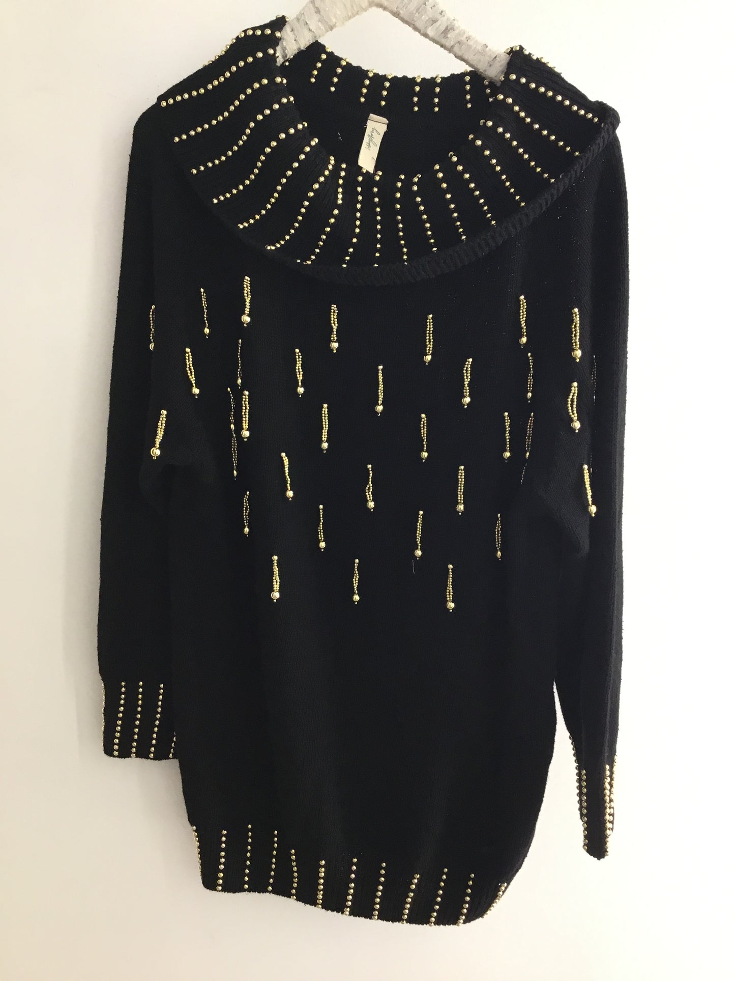 Libby Story Vintage Beaded Sweater Dress