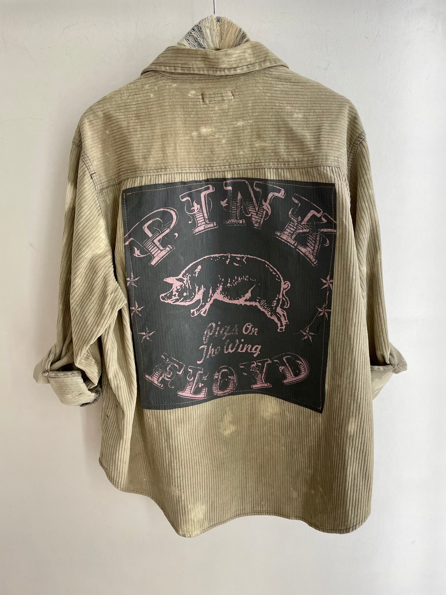 LS Upcycled Vintage Pink Floyd Shirt Jacket