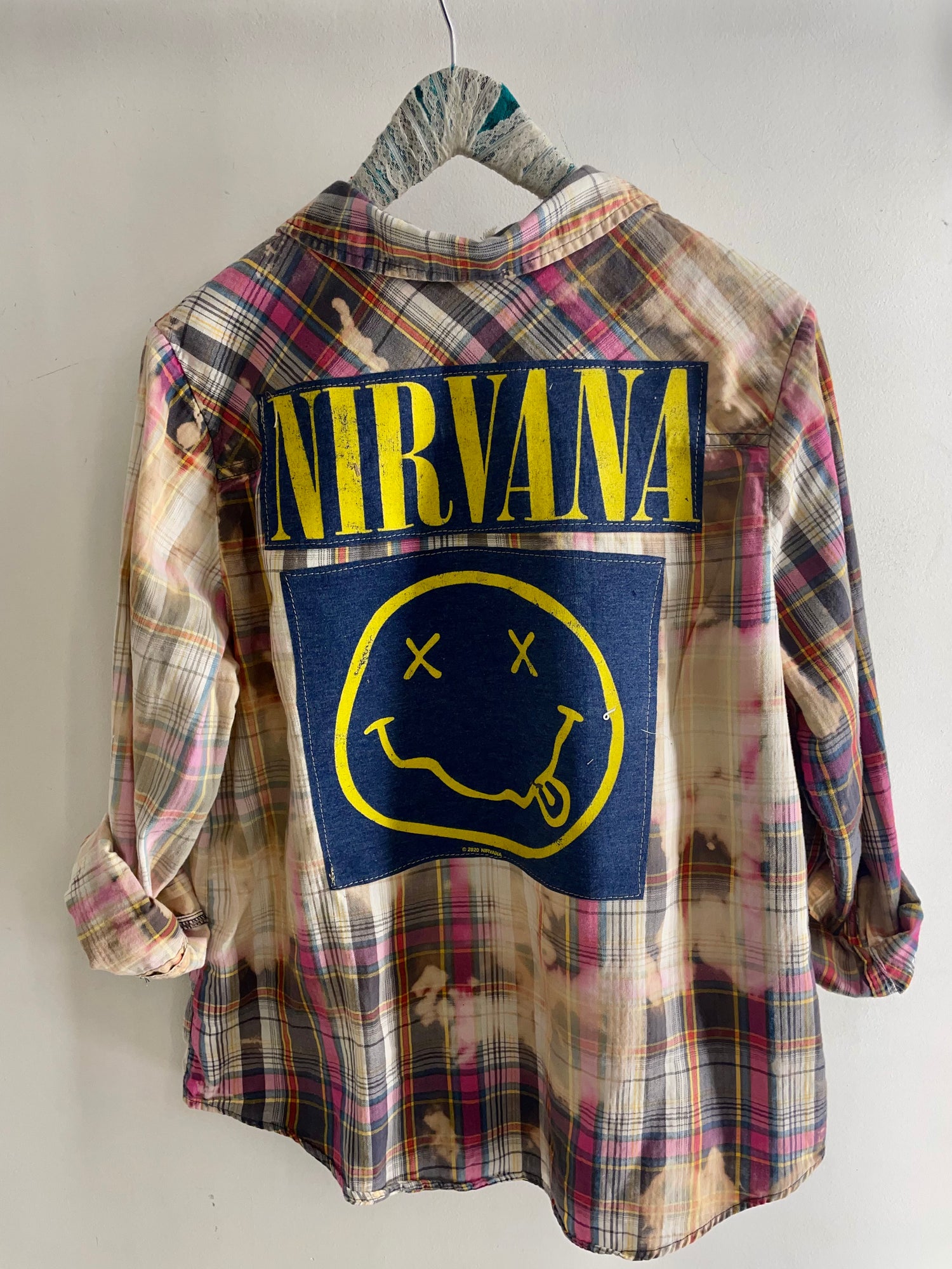 Nirvana t hotsell shirt with flannel