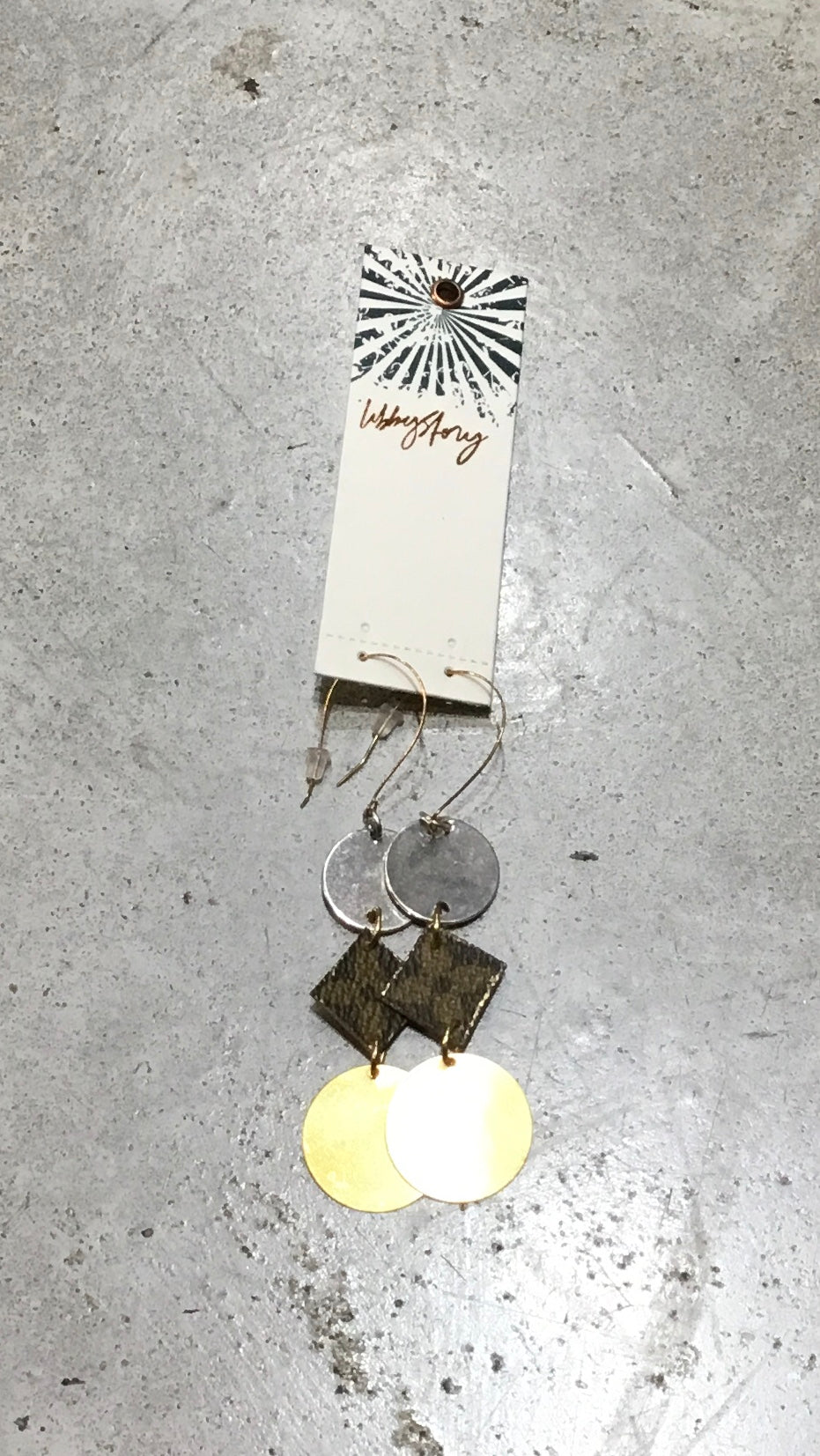 Libby Story Upcycled Plated LV Earring