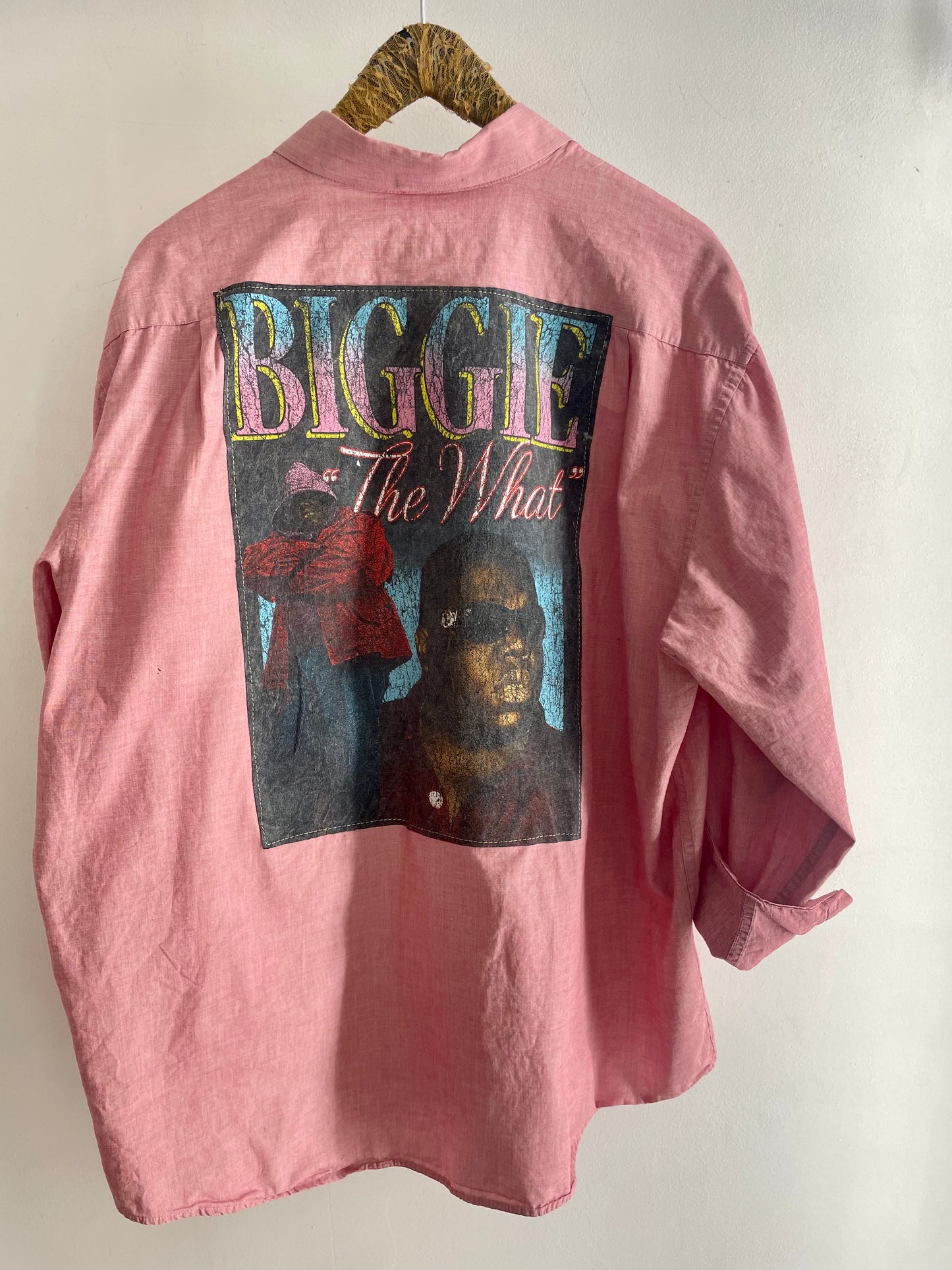 LS Upcycled BIGGIE "The What" Shirt
