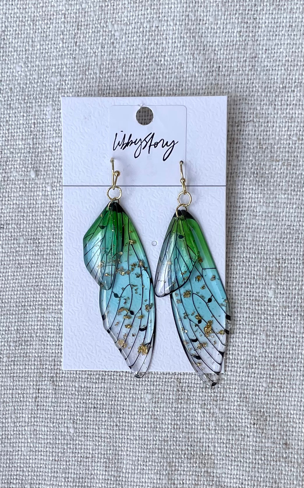 Fly Gradient Cicada Butterfly Wings Earring