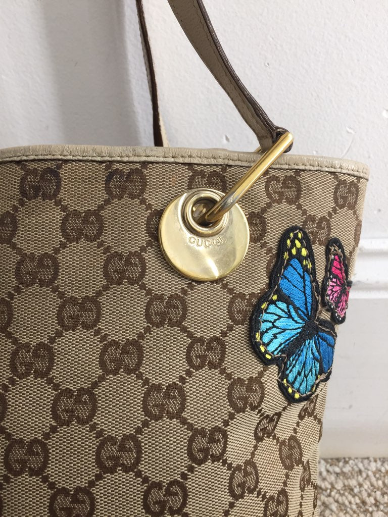 Libby Story Upcycled Butterfly GG Bag
