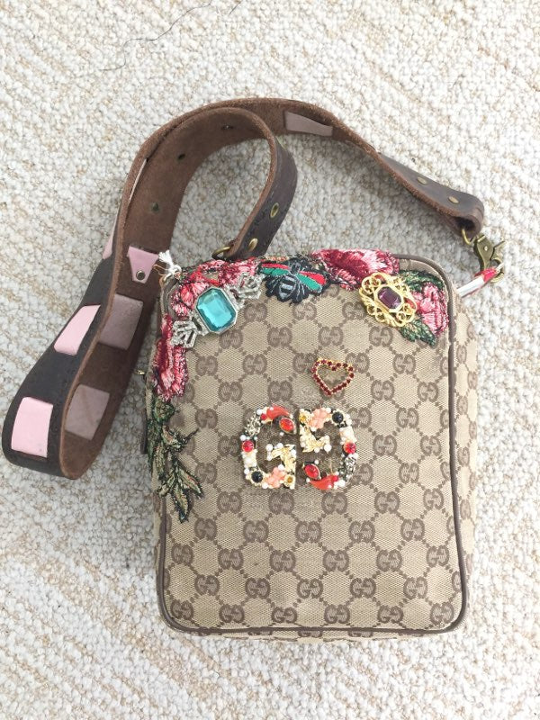 Libby Story Upycycled Floral GG Bag