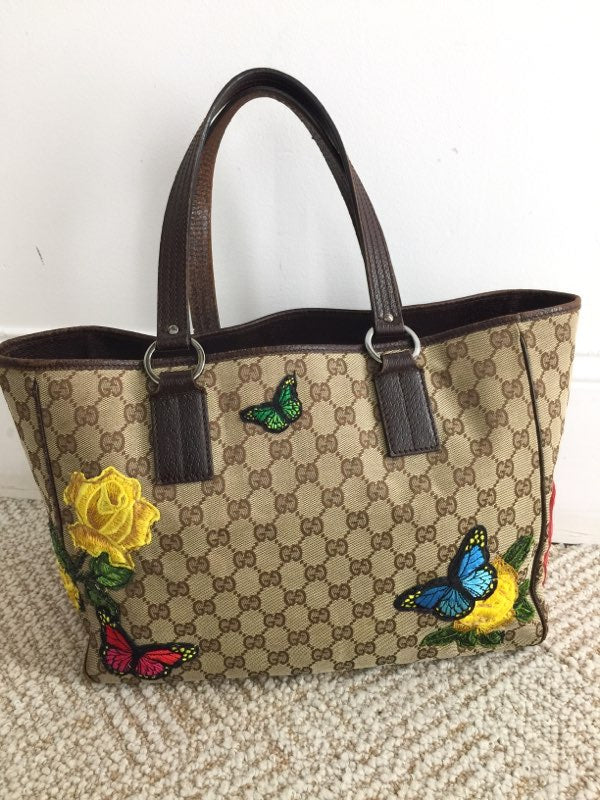 Libby Story Upcycled Floral Love GG Bag