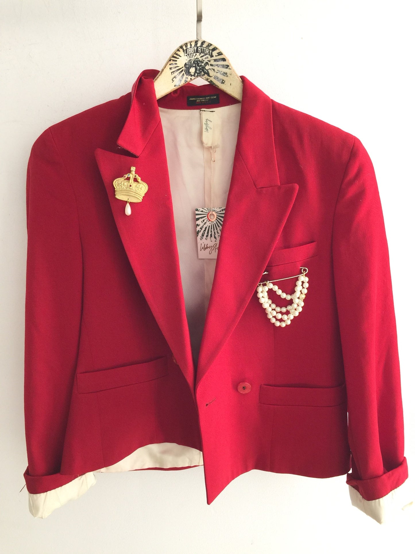 Libby Story Upcycled Vintage Handmade Pin Blazer