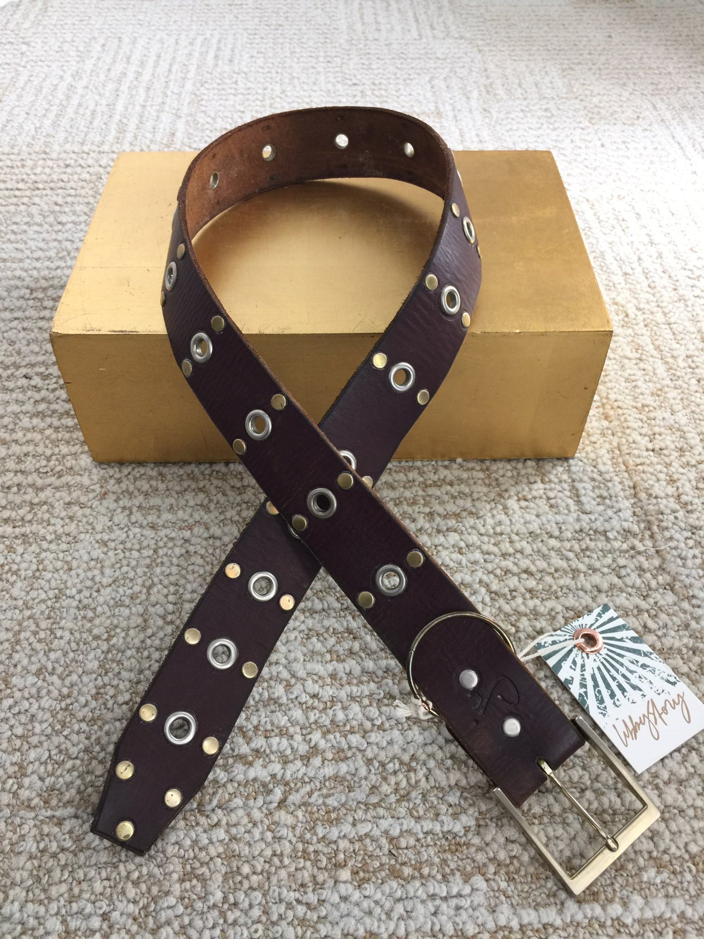LS Vintage Leather JU Designer Belt