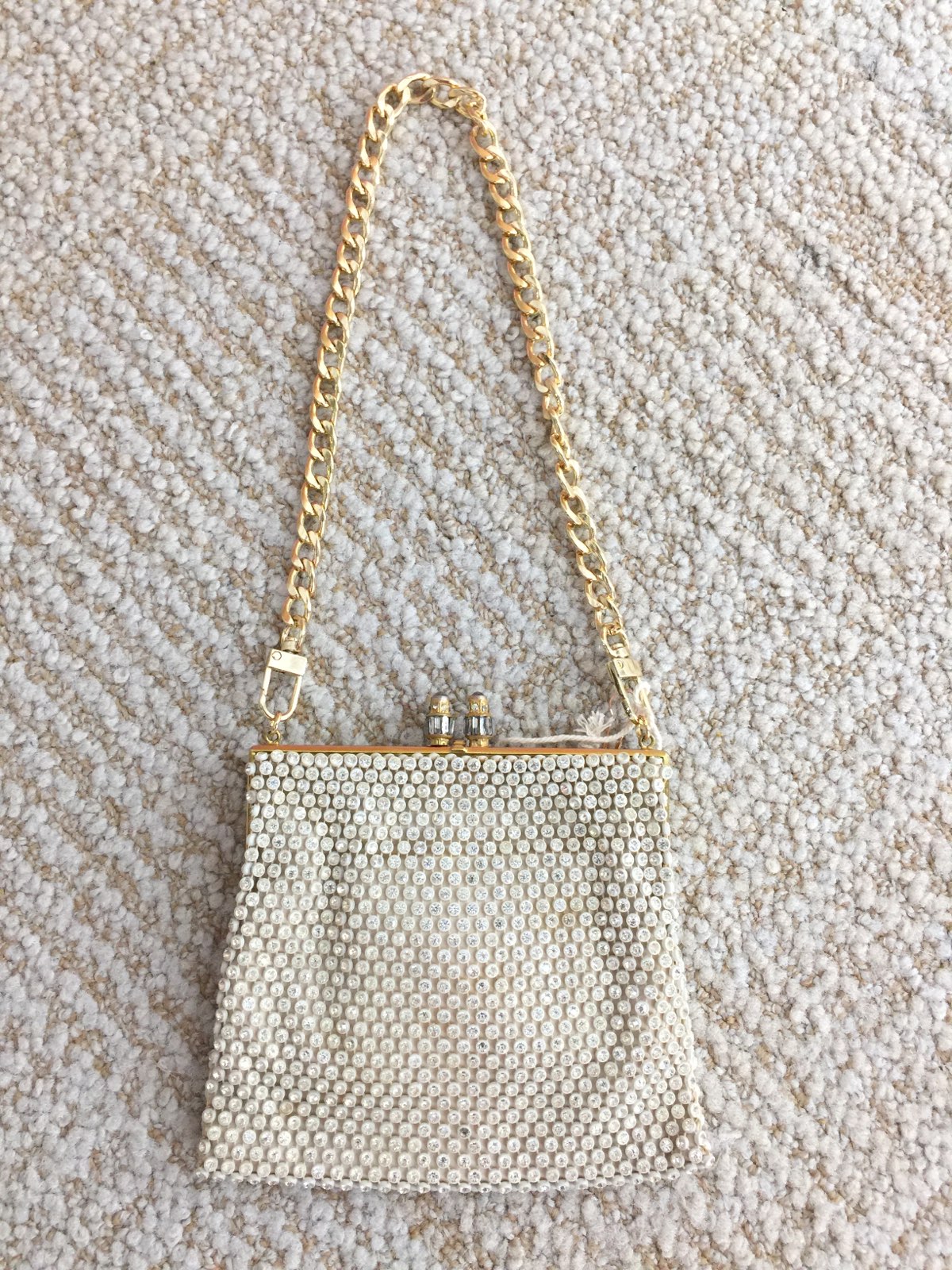 LS Upcycled Rhinestone Studded Purse