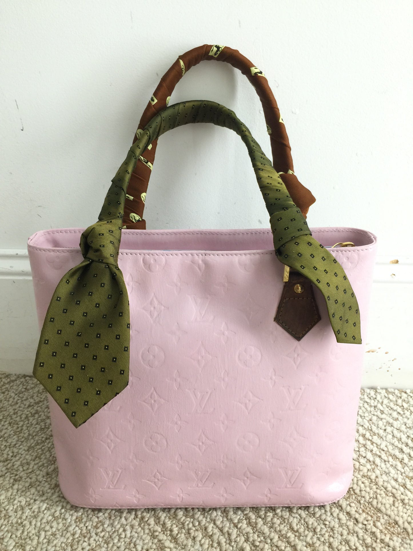 LS Upcycled Painted LV Bag