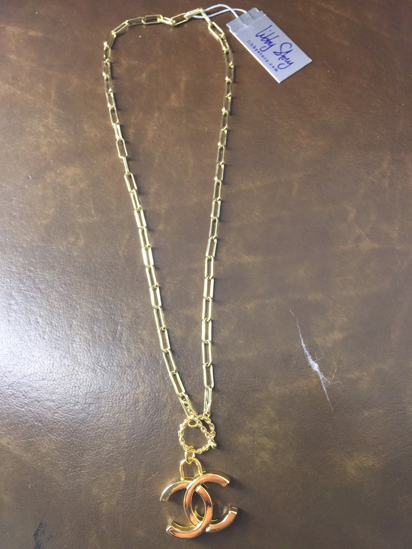 LS Upcycled CC Bold Toggle Chain Necklace