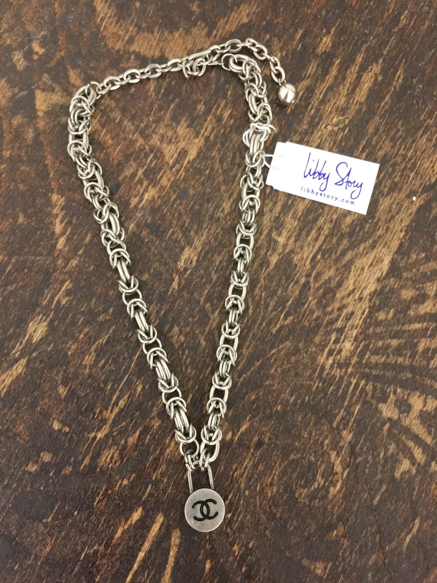 LS Upcycled CC Lock Necklace