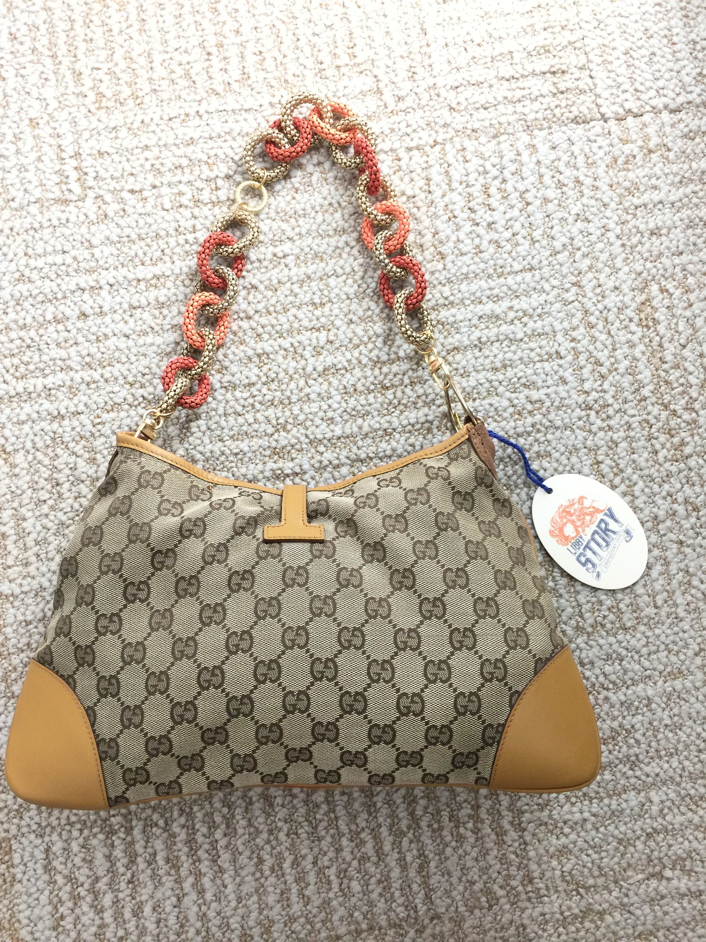 LS Upcycled GG Chain Purse