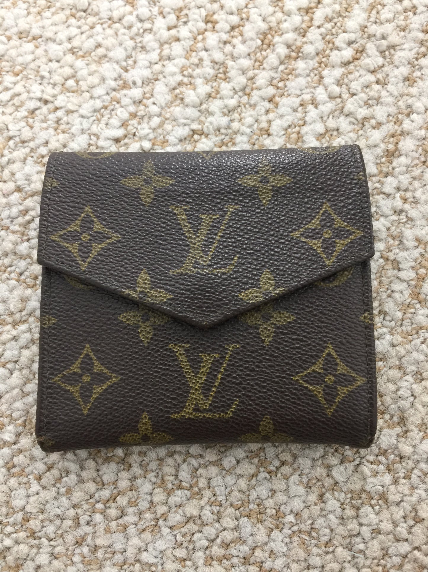 LS Upcycled LV Ellie Wallet with crossbody strap and bag charm