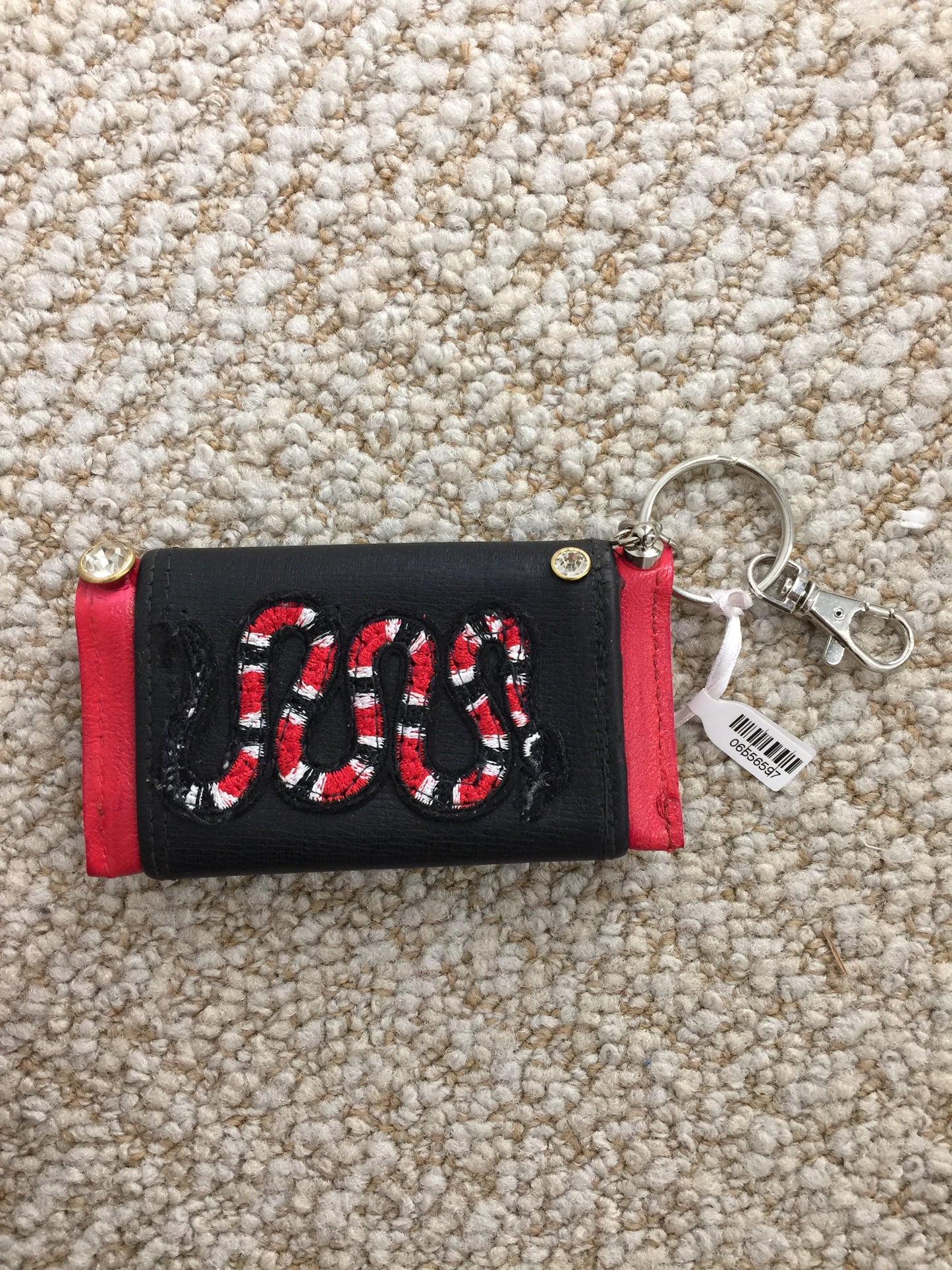 Libby Story Upcycled Designer Snake Keyring