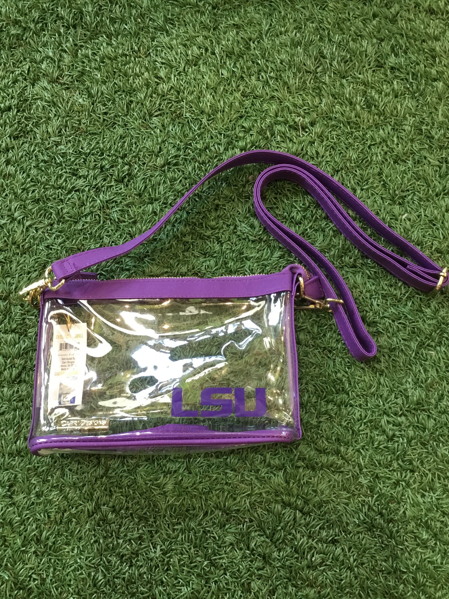 LSU Crossbody Clear Bag