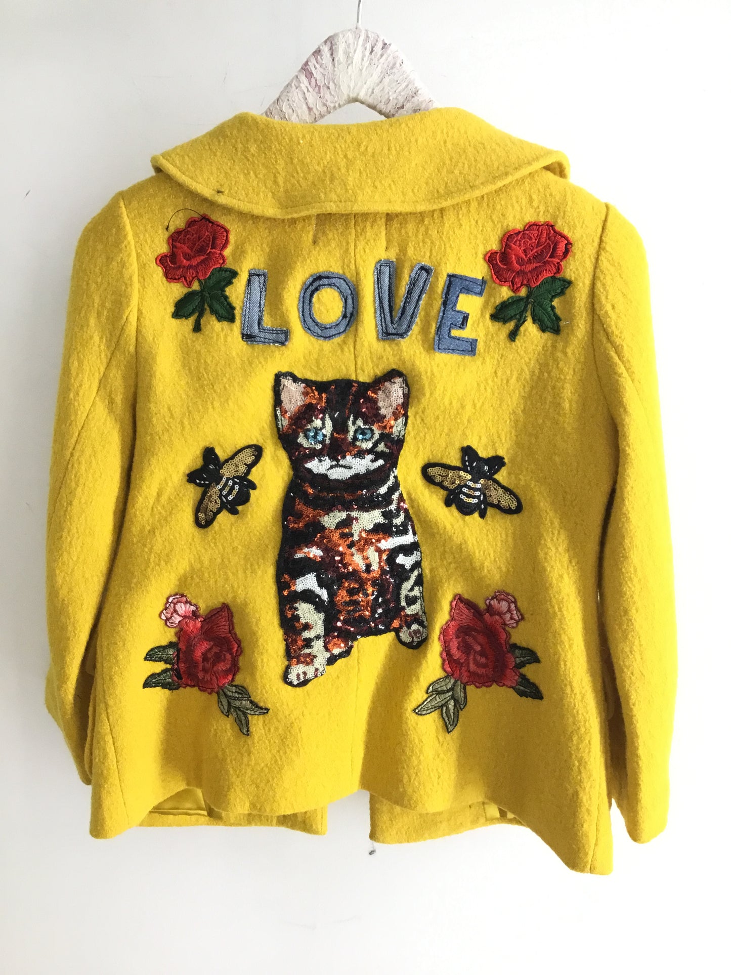Libby Story Upcycled Love Kitten Jacket