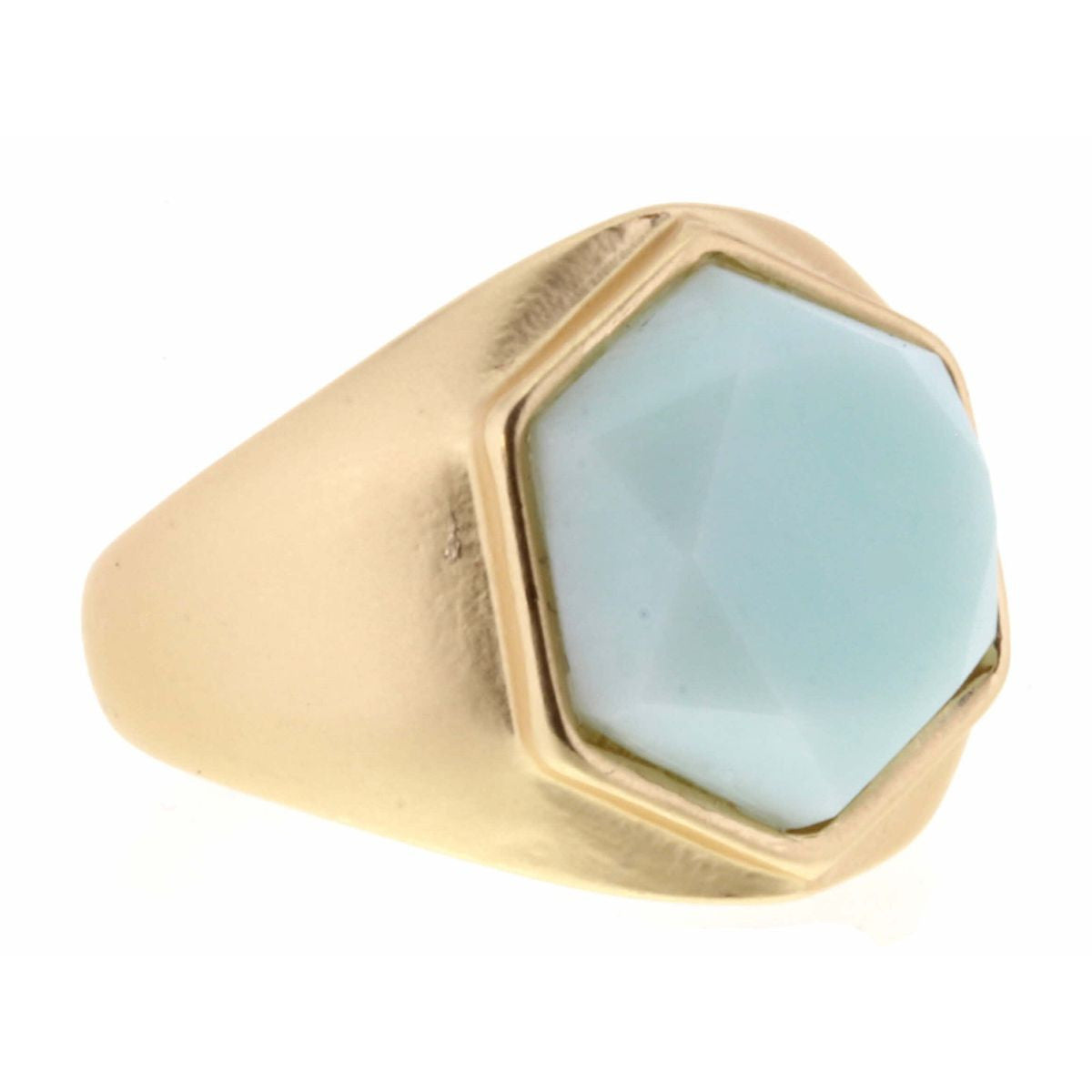 Jane Marie Hexagon Stone Ring