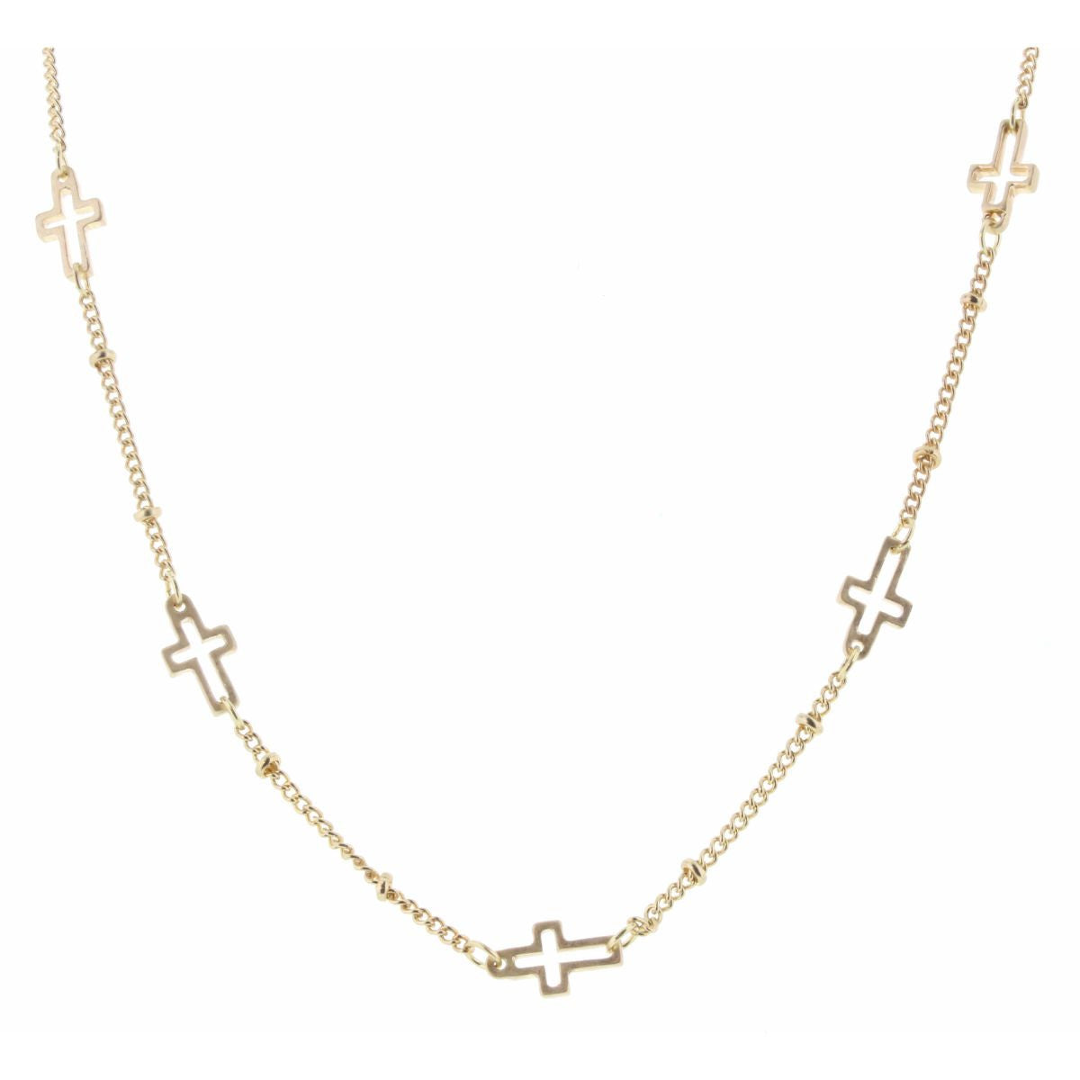 Jane Marie Cross Station Necklace