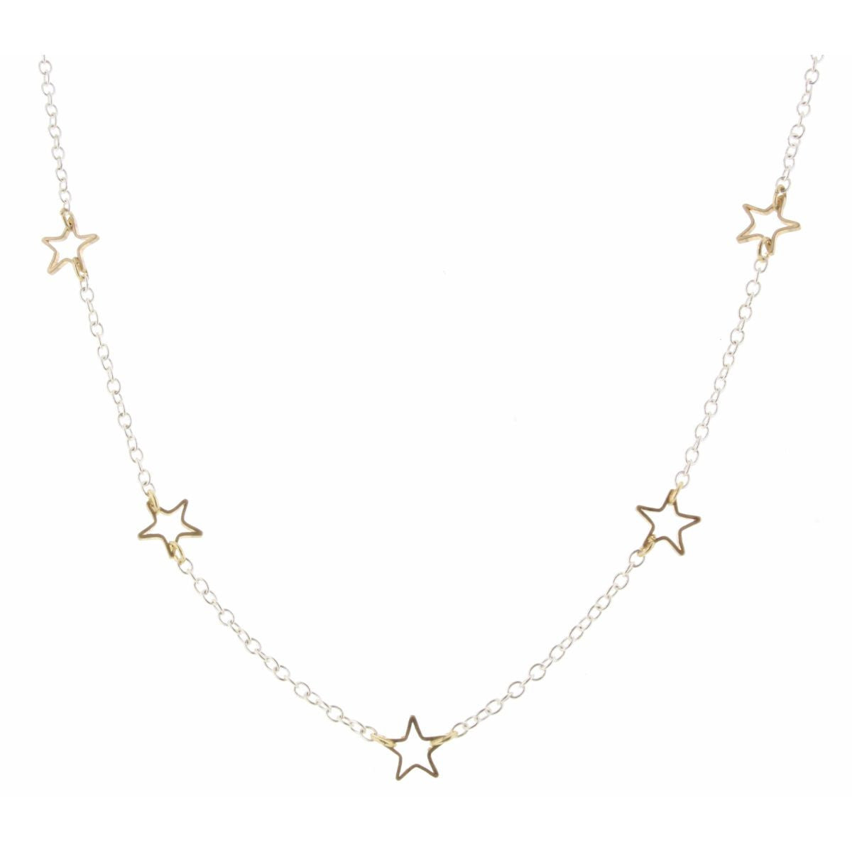 Jane Marie Two Tone Star Necklace