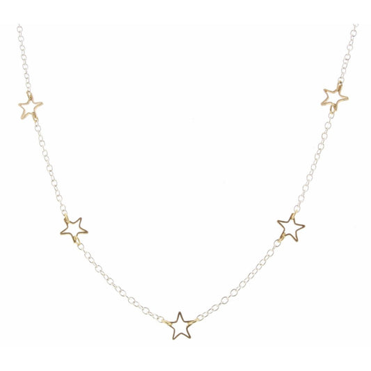 Jane Marie Two Tone Star Necklace