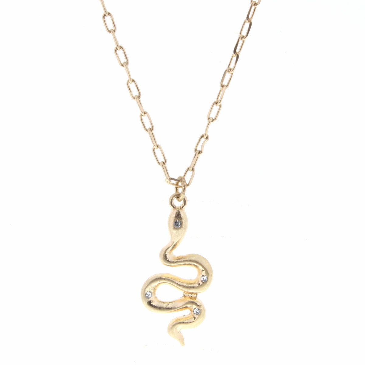 Jane Marie Rhinestone Snake Necklace