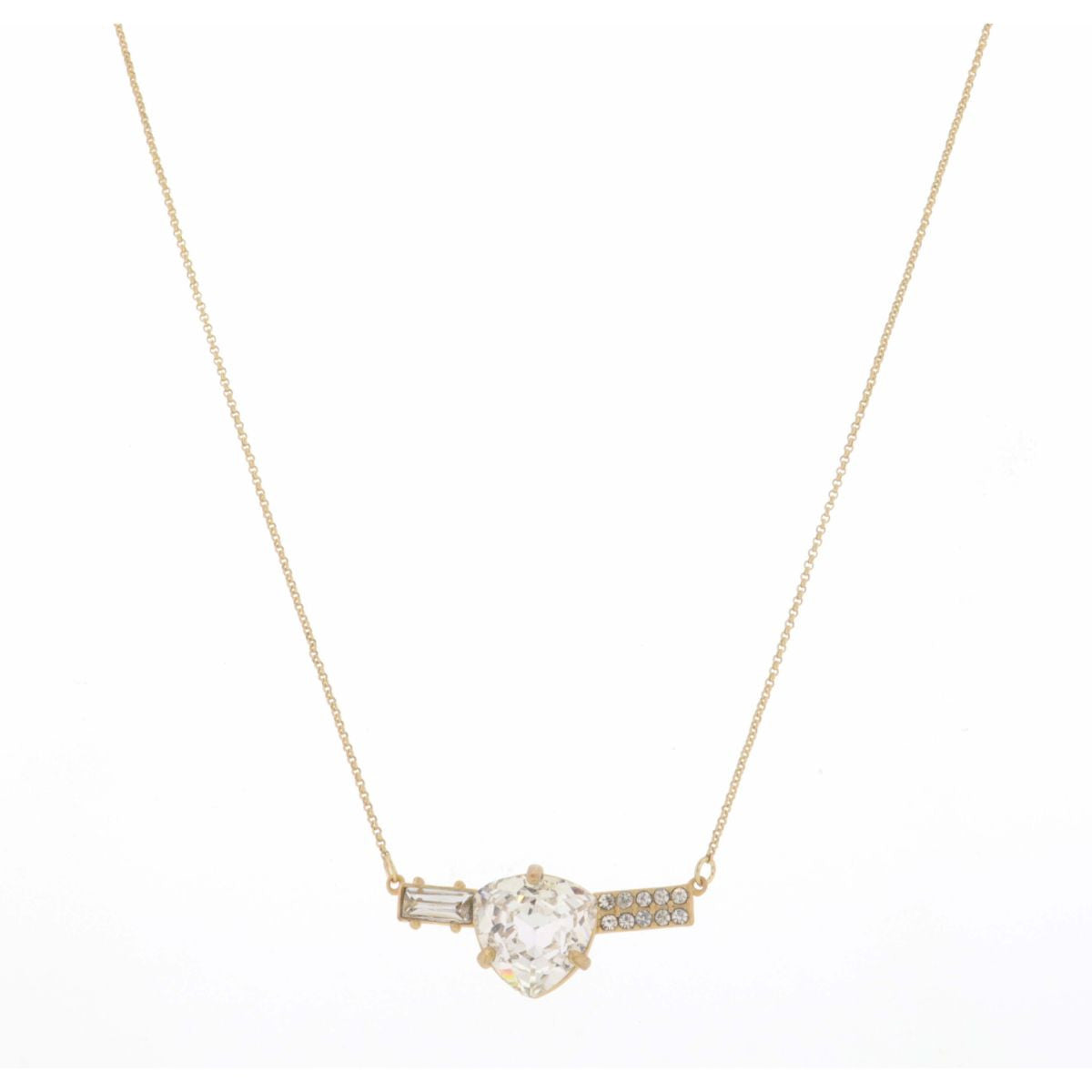 Jane Marie Teardrop Crystal Cluster Necklace