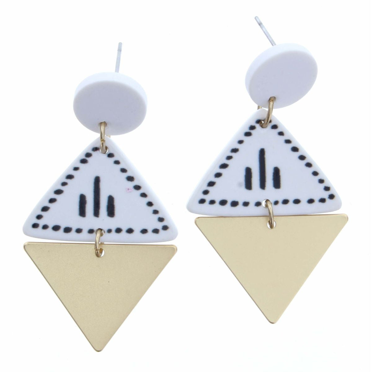 Jane Marie Triangle Accent Earring