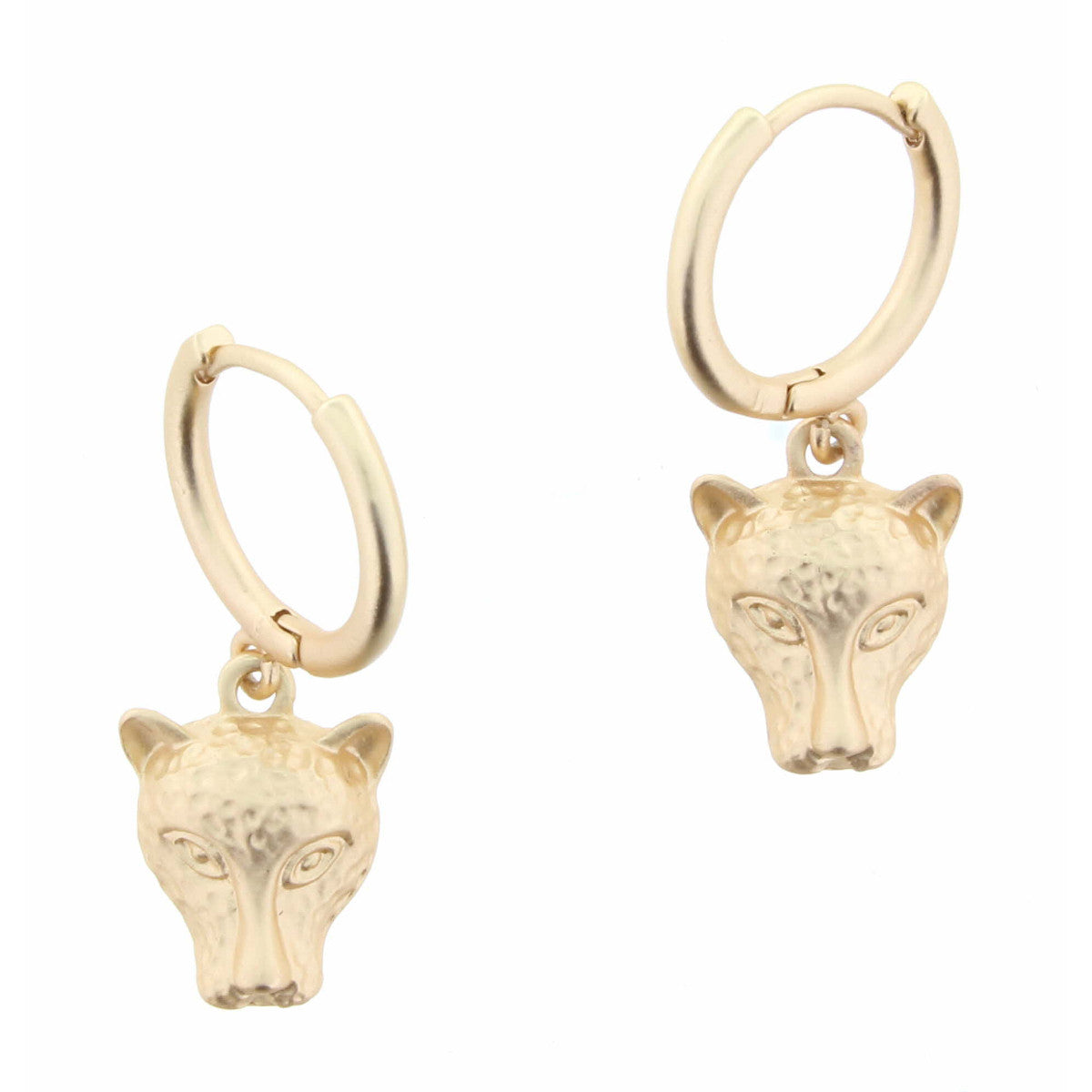 Jane Marie Jaguar Head Huggie Earring