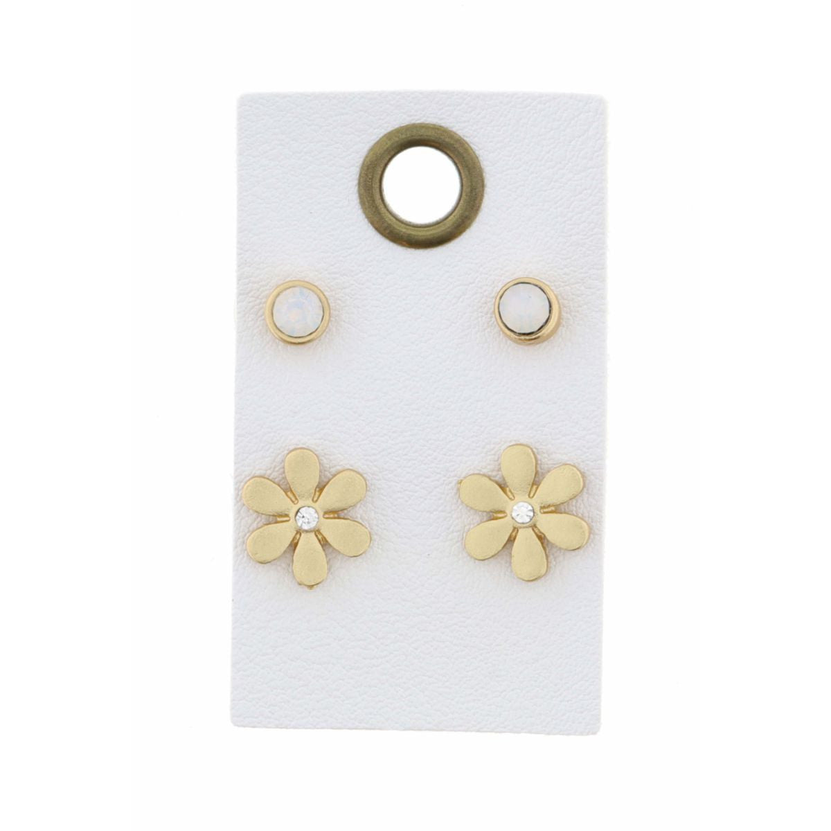 Jane Marie Crystal Flower Earring Stud Set