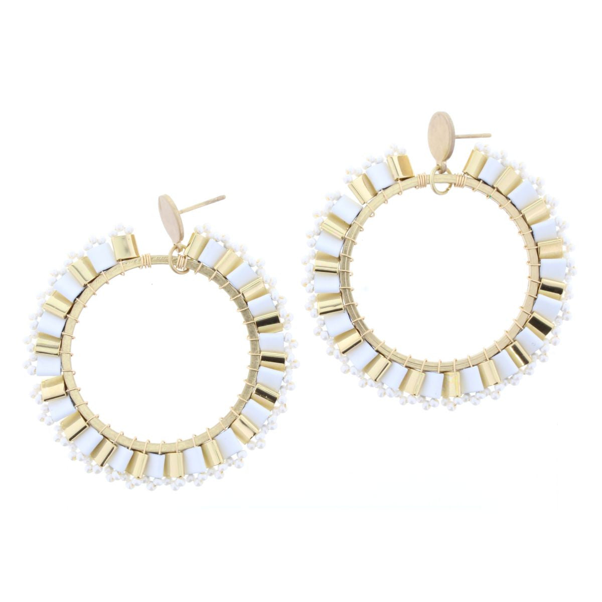 Jane Marie Tila Circle Earring