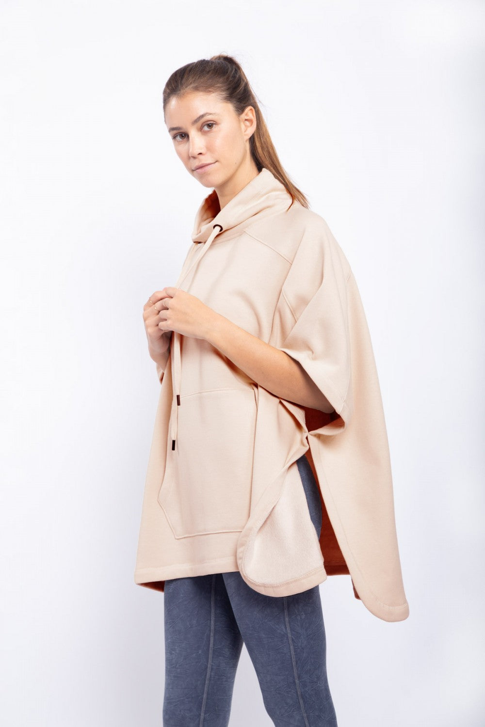 High Neck Cape Pullover