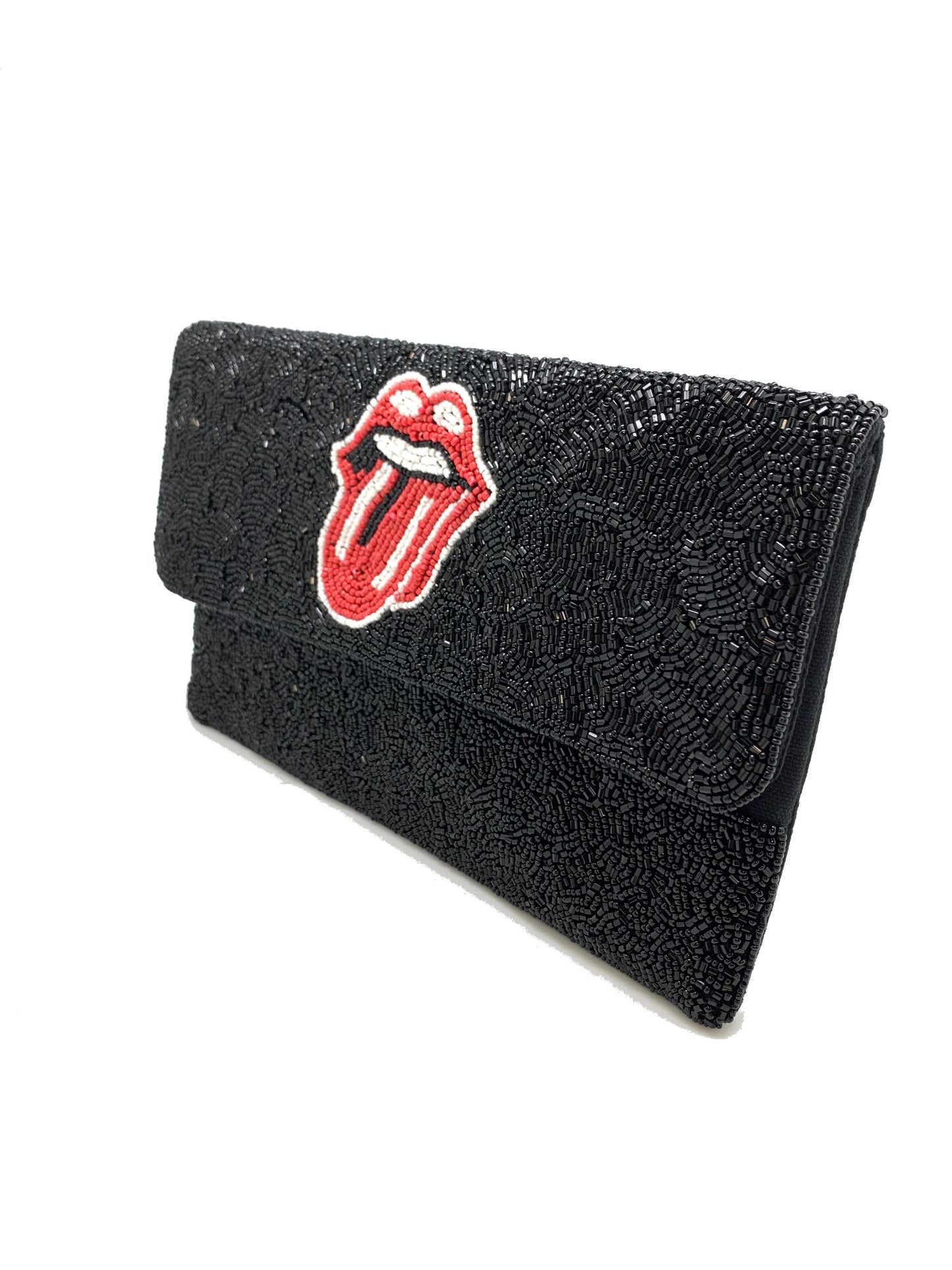 Tongue Beaded Clutch