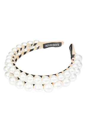 Two Line Pearl Headband