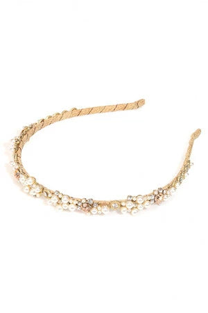 Thin Pearl Stud Headband