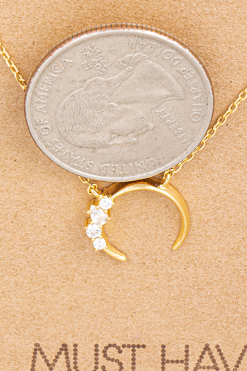 Mini Crescent Moon Necklace