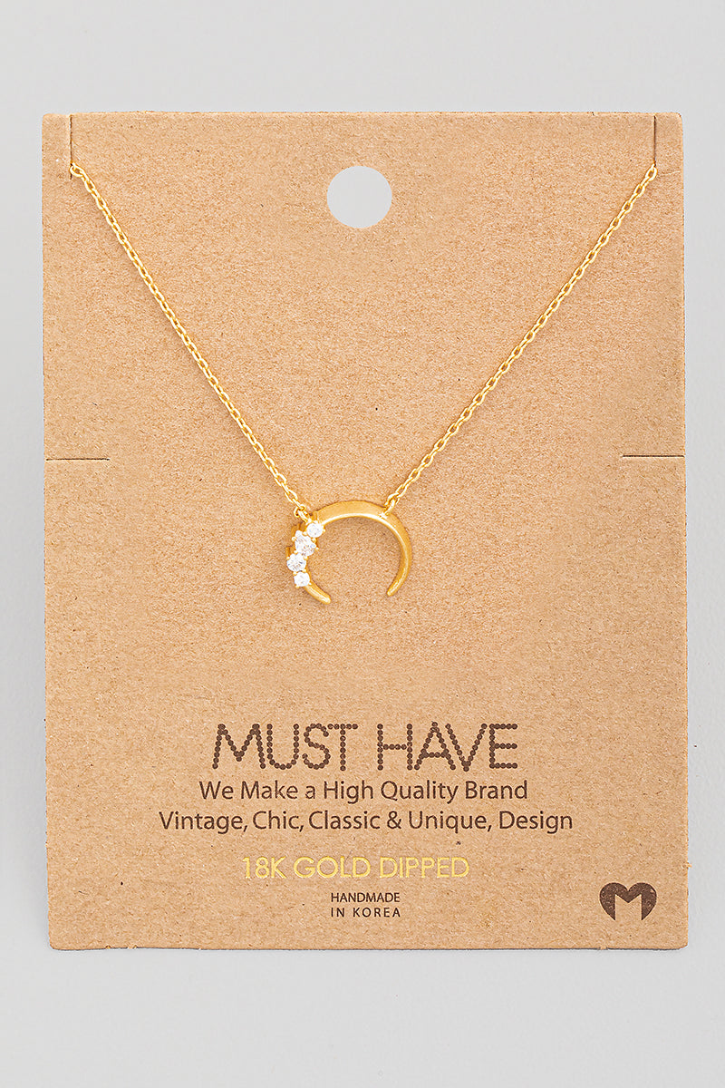 Mini Crescent Moon Necklace