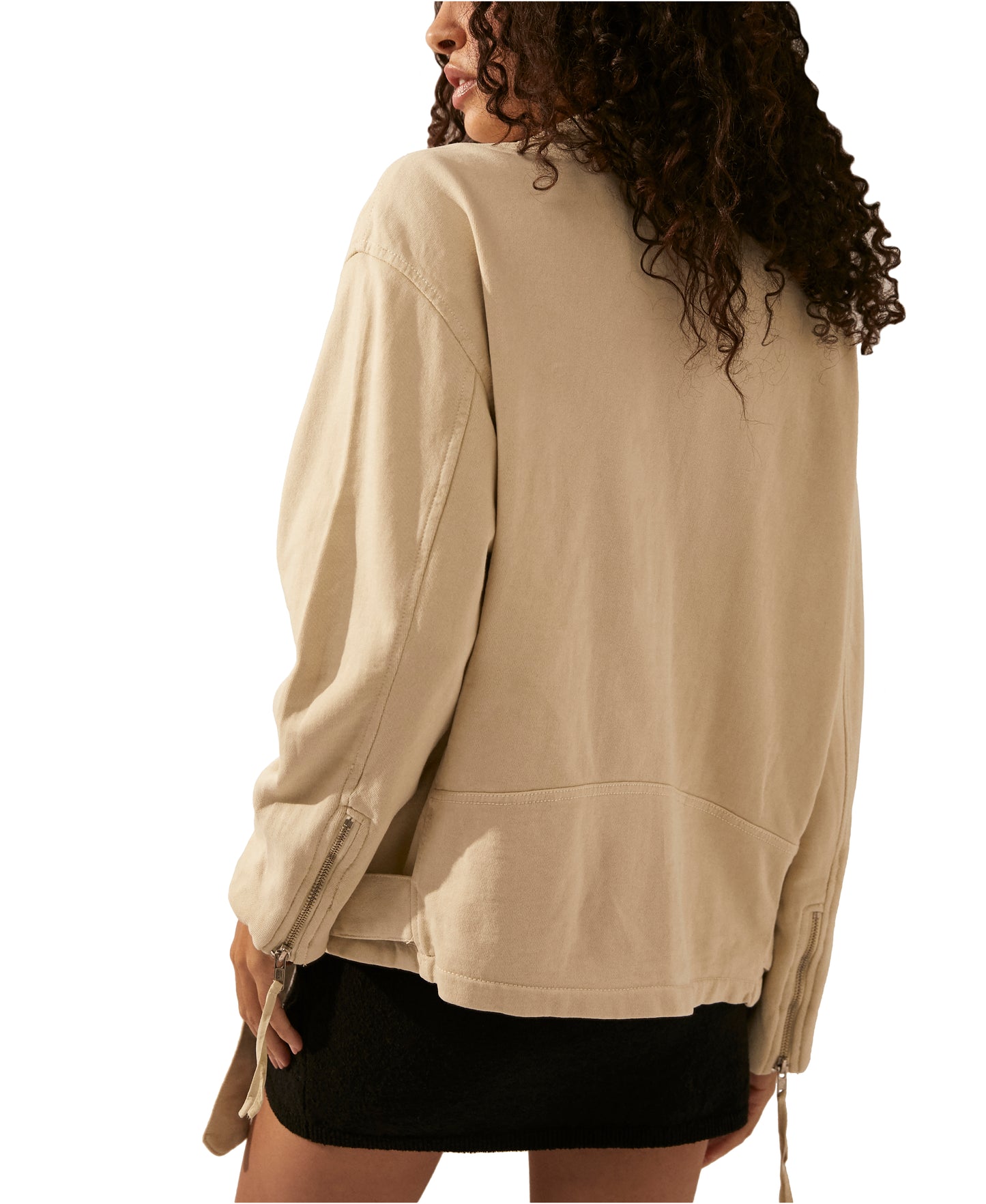 Free People Rebel Rebel Knit Moto Jacket Libby Story