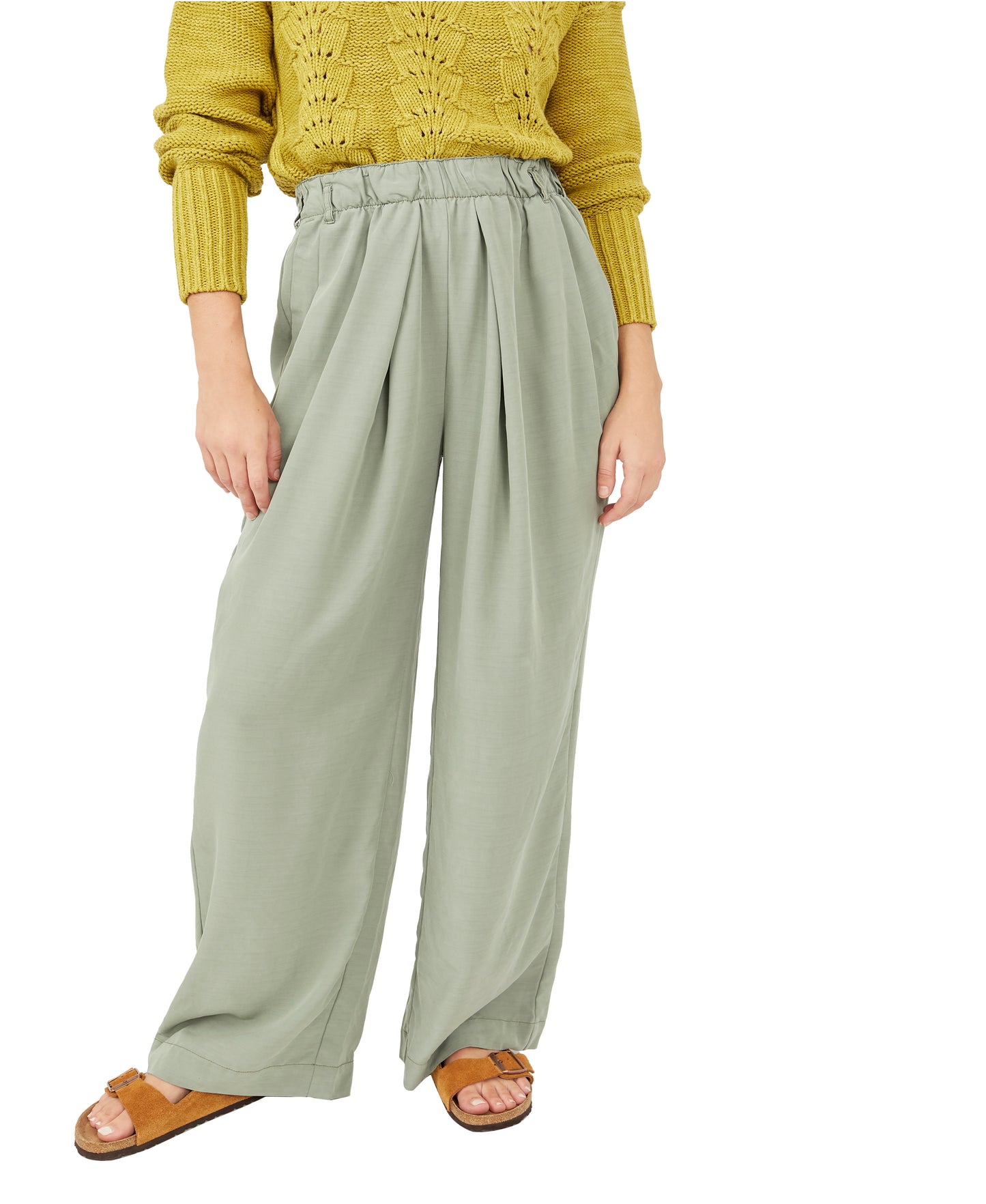 Free People Nothin to Say Pleated Trouser