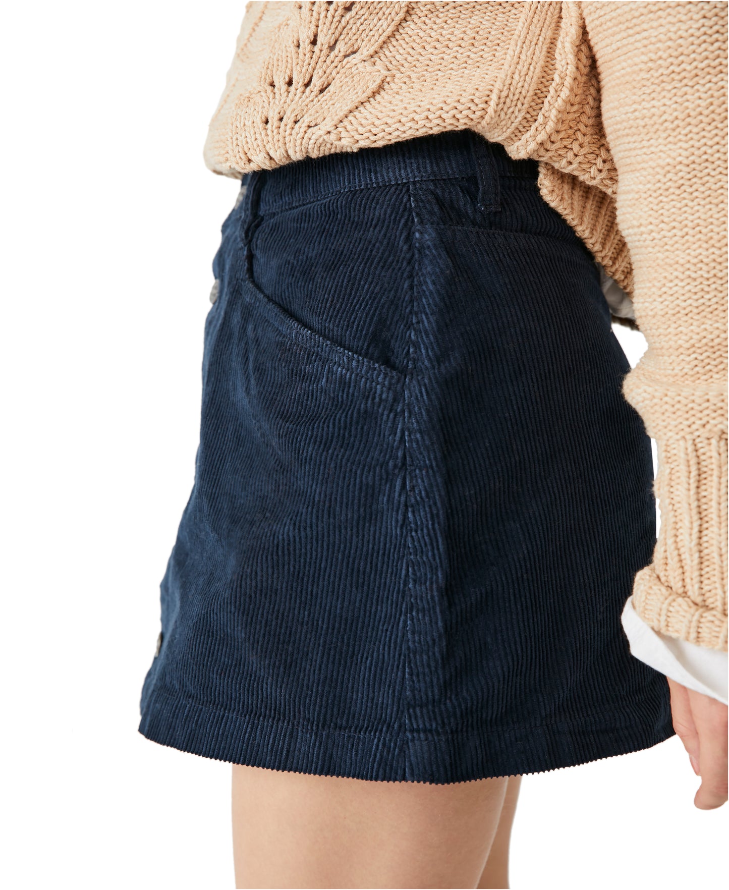 Free People Ray Cord Mini Skirt