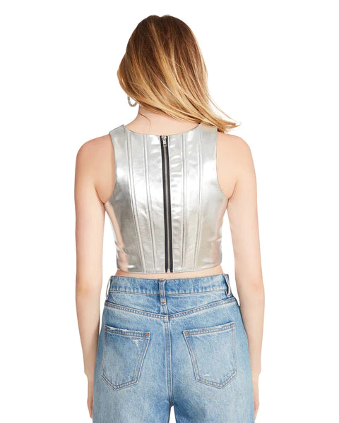 Steve Madden Kimmie Corset Top in Black