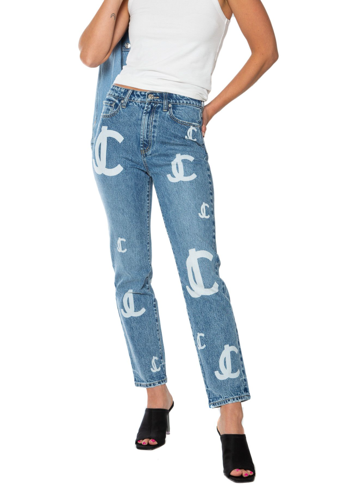 Juicy Couture JC Print Straight Jean